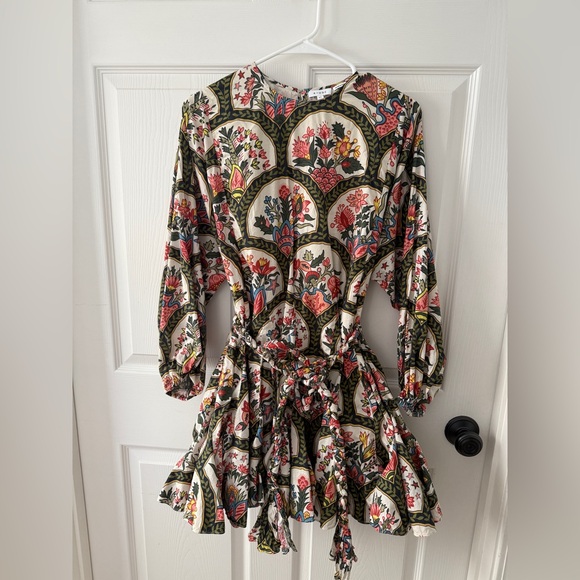 RHODE Dresses & Skirts - RHODE Floral Patterned Dress with Tie Waist